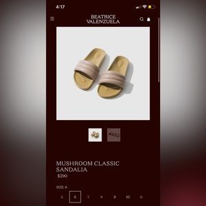 Beatrice Valenzuela Classic Mushroom Sandalia